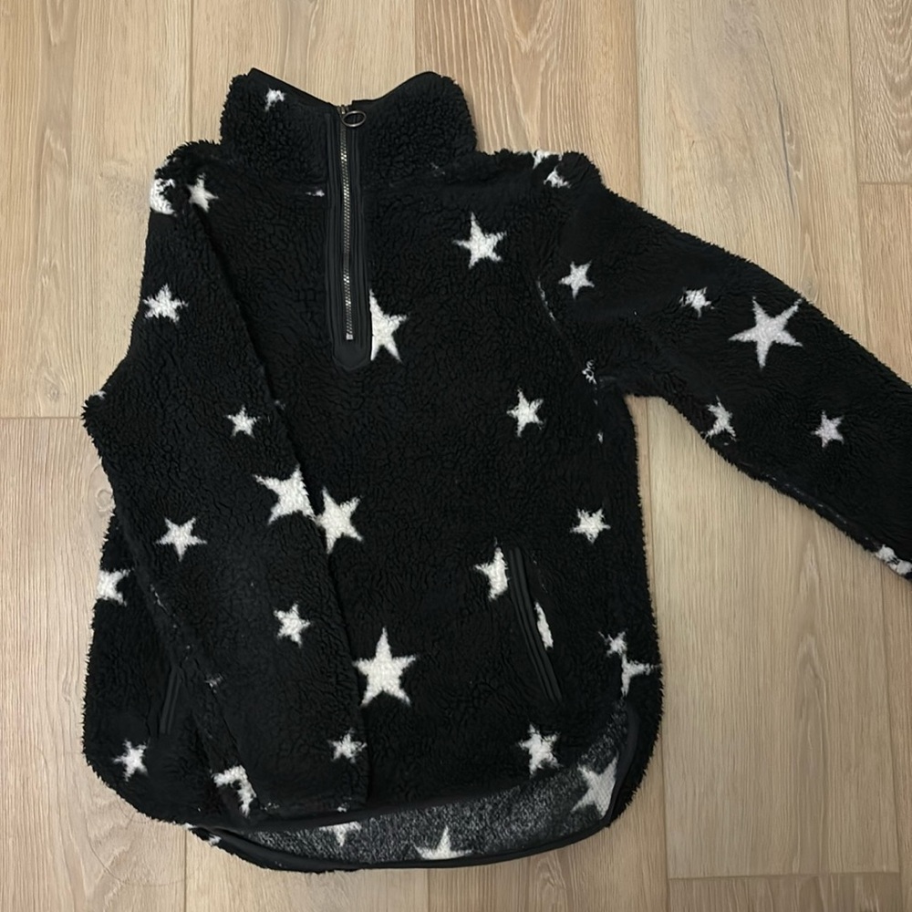 Fuzzy star 1/4 zip